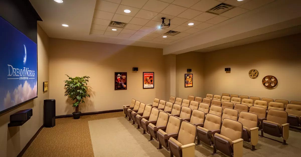 The theatre of Chartwell Royalcliffe Retirement Residence