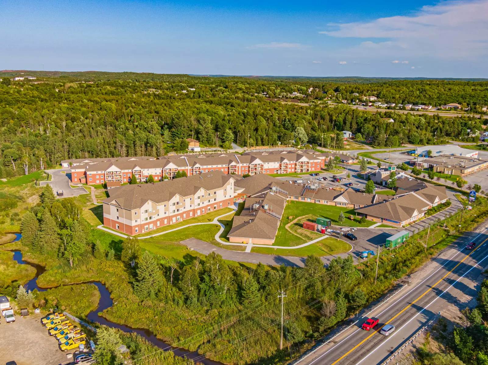 Aerial view of  Chartwell Meadowbrook Retirement Home