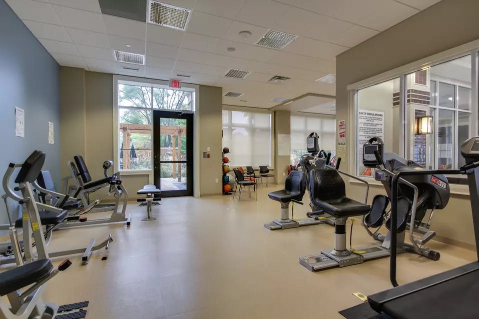Fitness room at Chartwell Oak Ridges Retirement Residence.