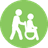 Vector icon for Long-term care / Icône vectorielle pour les soins de longue durée