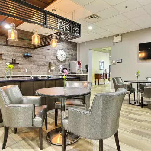 modern bistro at chartwell new edinburgh square retirement residence