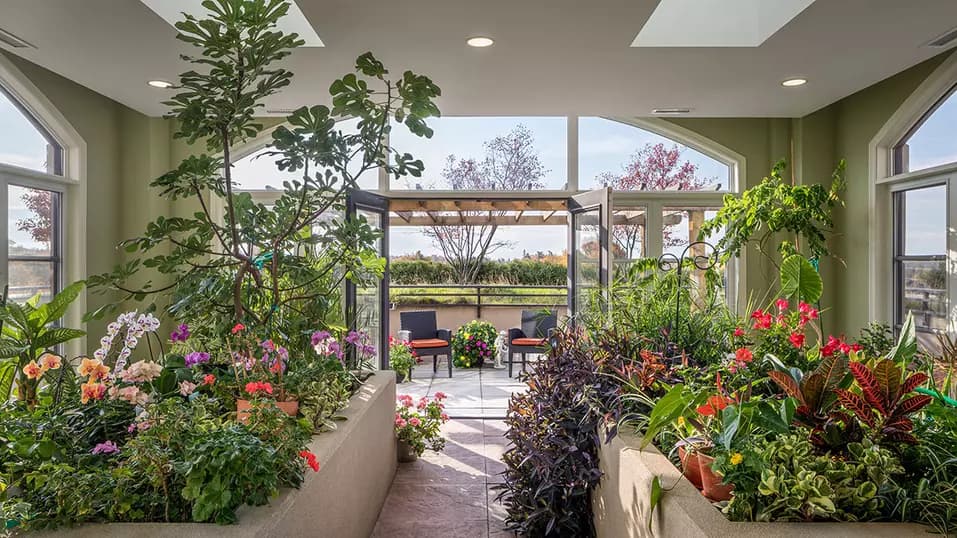 Greenhouse at Chartwell Oak Ridges Retirement Residence.