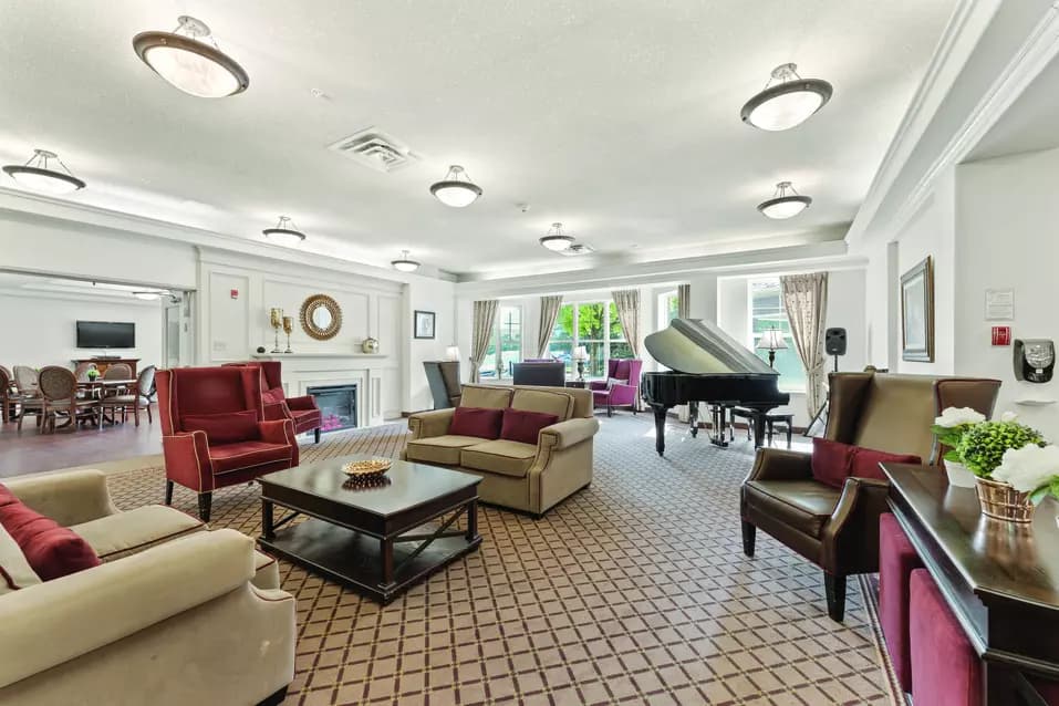 Chartwell Regency Retirement Residence   fireplace lounge