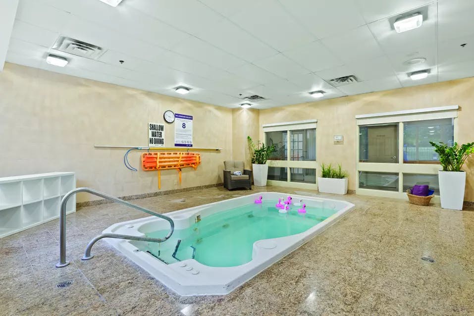 Indoor pool at Chartwell Scarlett Heights Retirement Residence