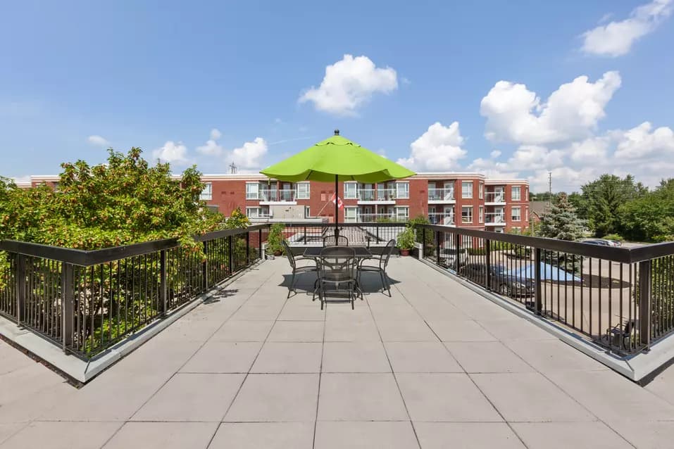 A beautiful terrace of Chartwell Tranquility Place  Retirement Residence 