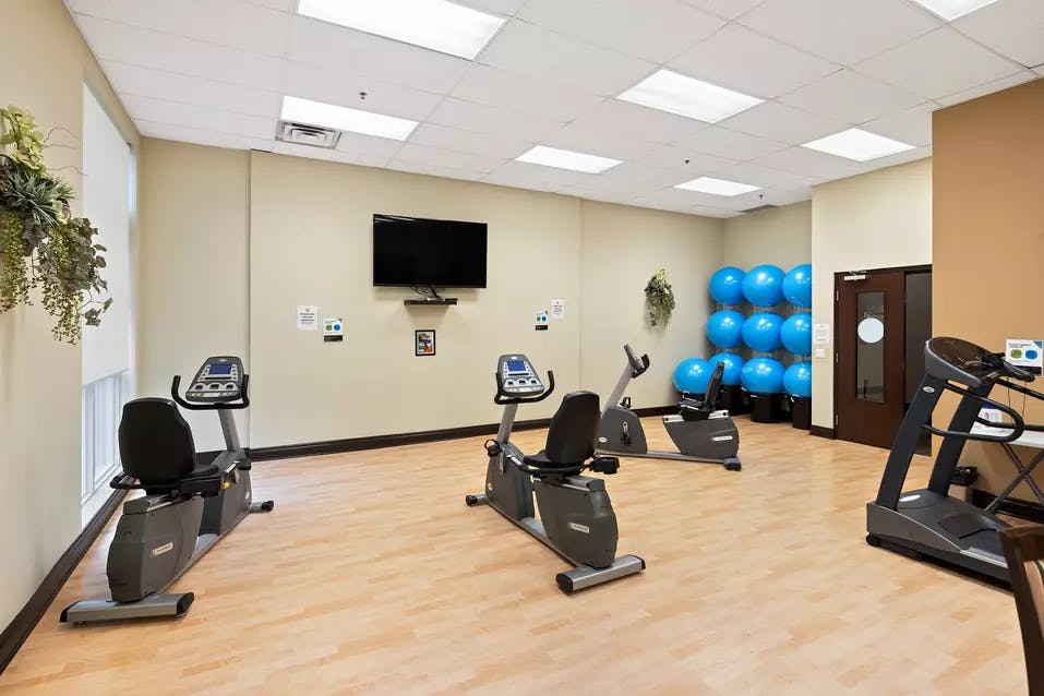 Exercise room of Chartwell Royalcliffe Retirement Residence 
