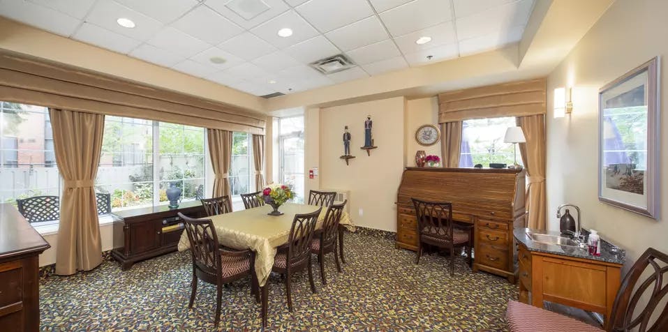 Chartwell Martha's Landing Retirement Residence private dining room