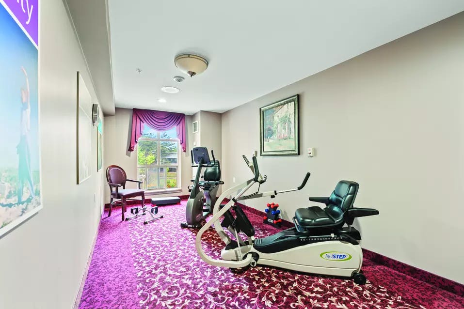 Fitness room at Chartwell Robert Speck Retirement Residence