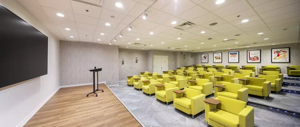 movie theatre at chartwell guildwood retirement residence