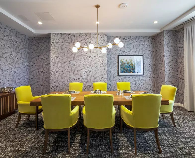 private dining room at chartwell guildwood retirement residence