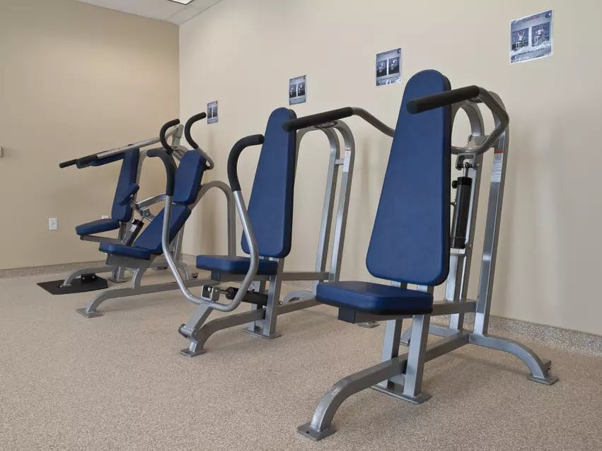 Fitness room at Chartwell Valley Vista Retirement Residence 