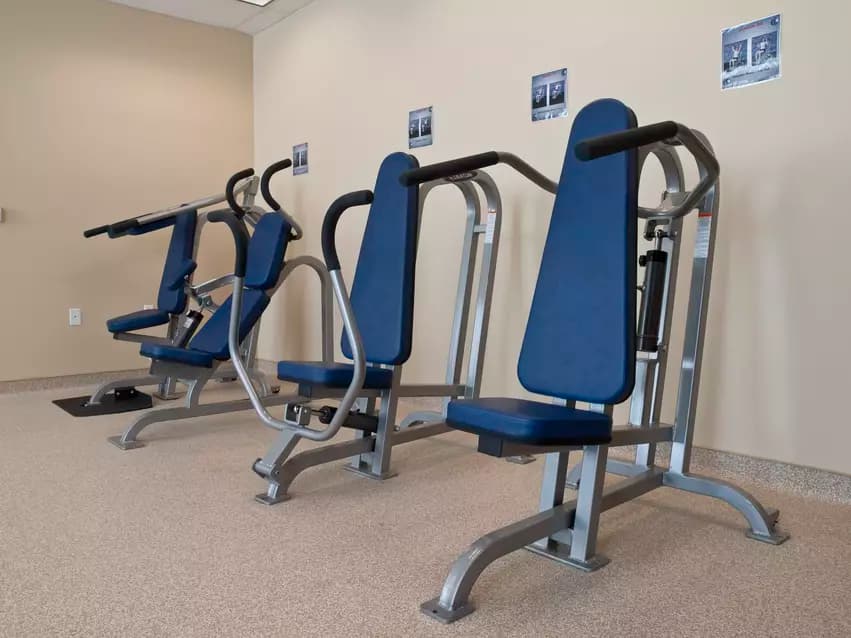 Fitness room at Chartwell Valley Vista Retirement Residence 