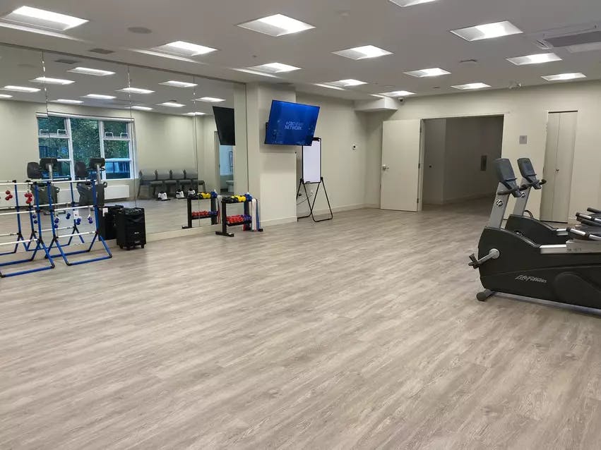 fully equipped fitness facility at chartwell camellia retirement residence