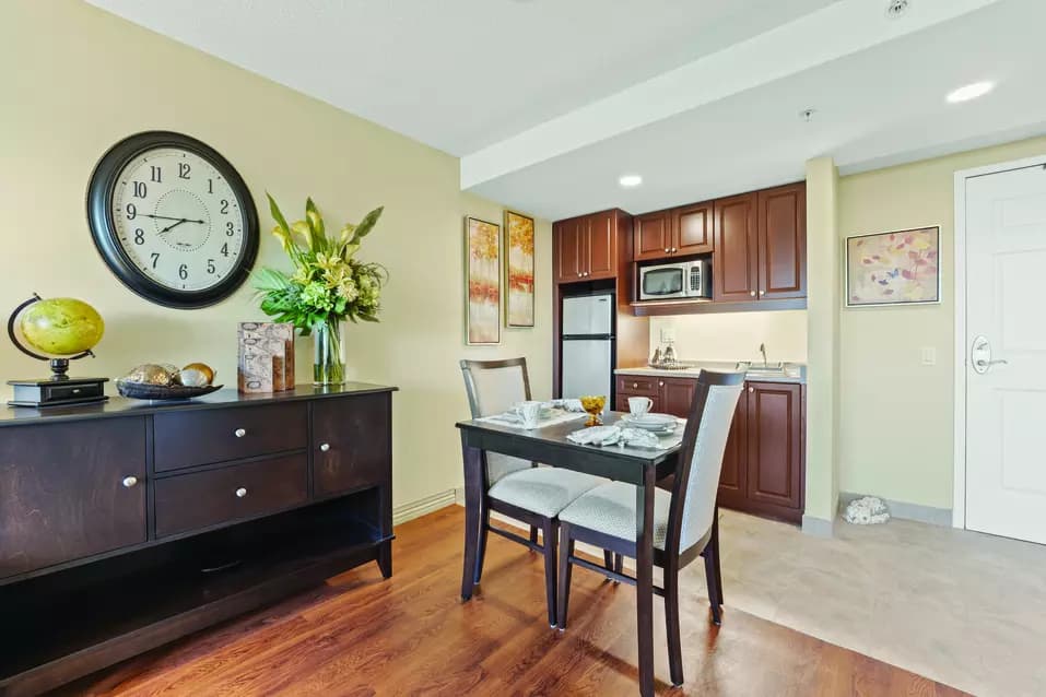 Chartwell Oakville Retirement Residence suite kitchenette 