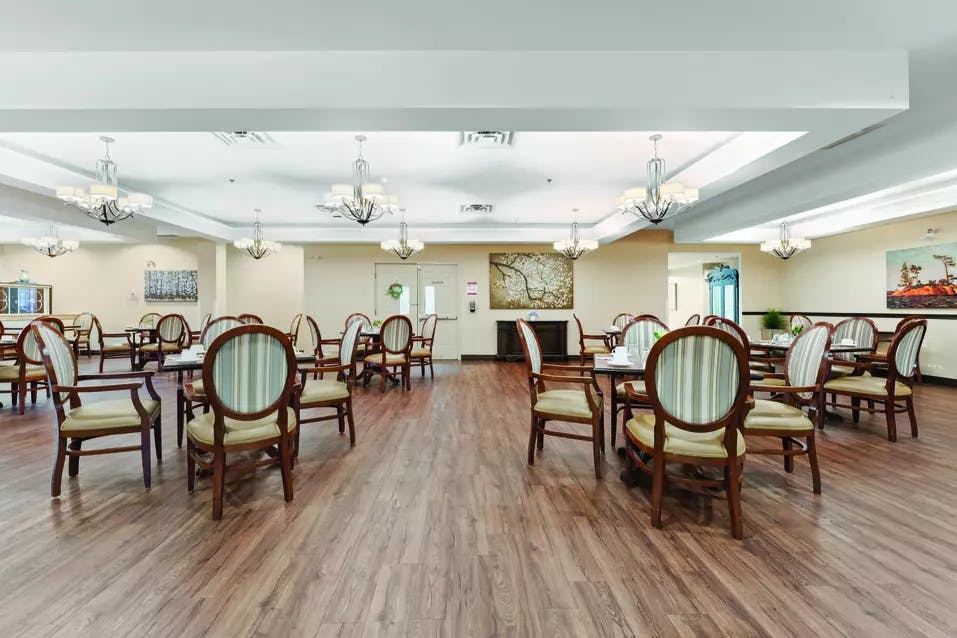Chartwell Avondale Retirement Residence  dining room. 
