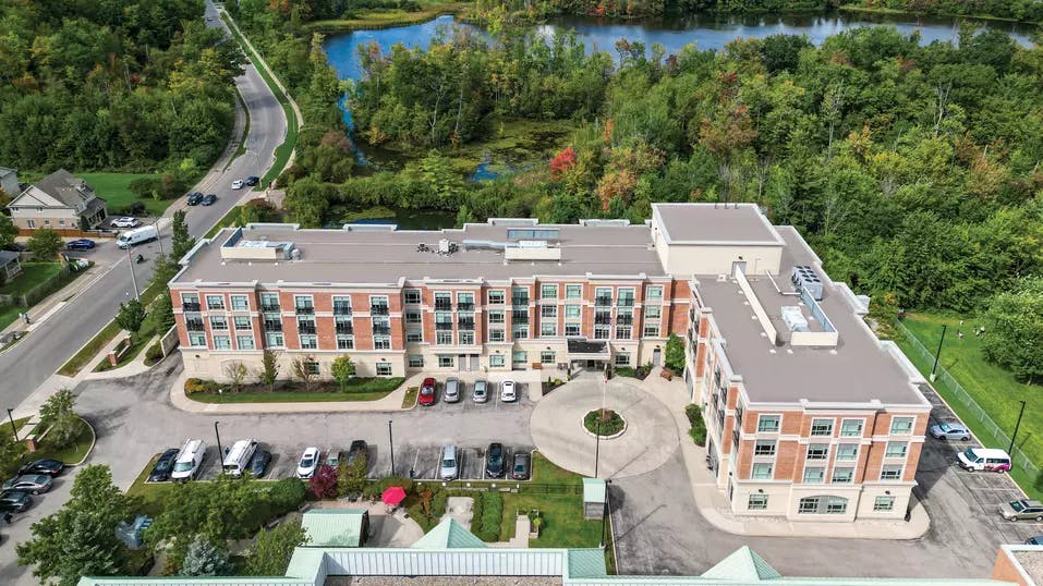 Chartwell Westmount's exterior aerial view