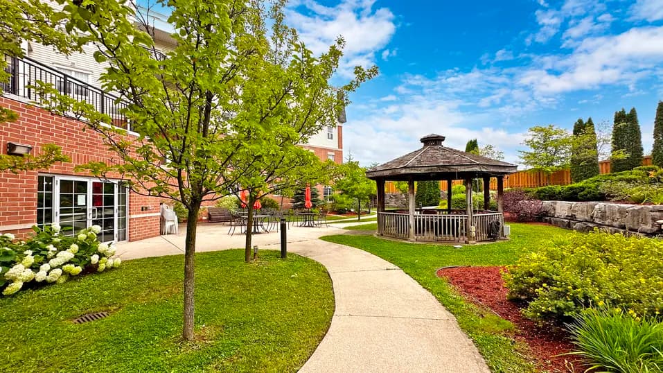 View of gazebo at Chartwell Owen Sound