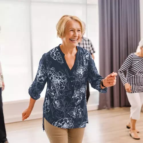 Chartwell senior residents dance class activity