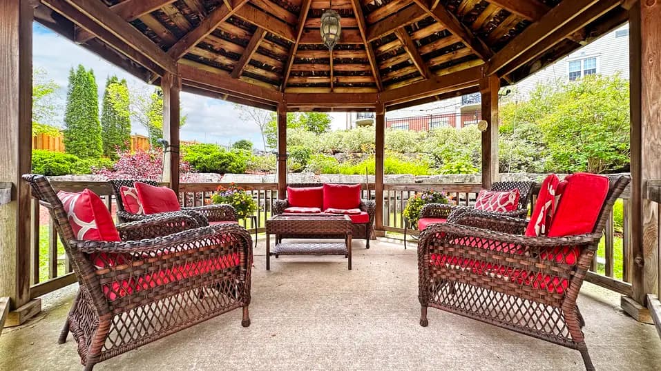 Inside of gazebo at Chartwell Owen Sound
