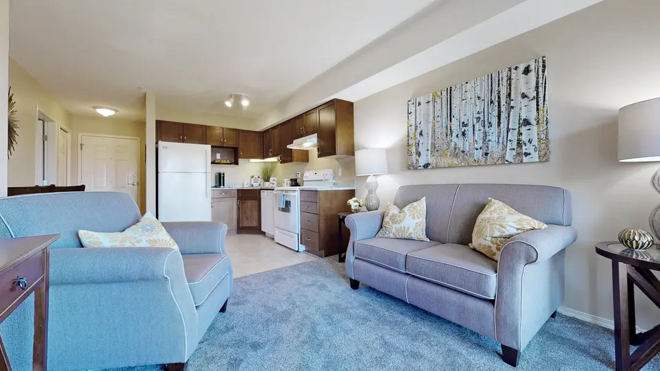Suite model of living area