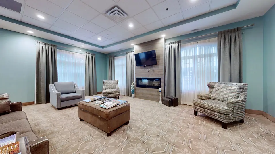 Lounge with chairs at Chartwell Milton