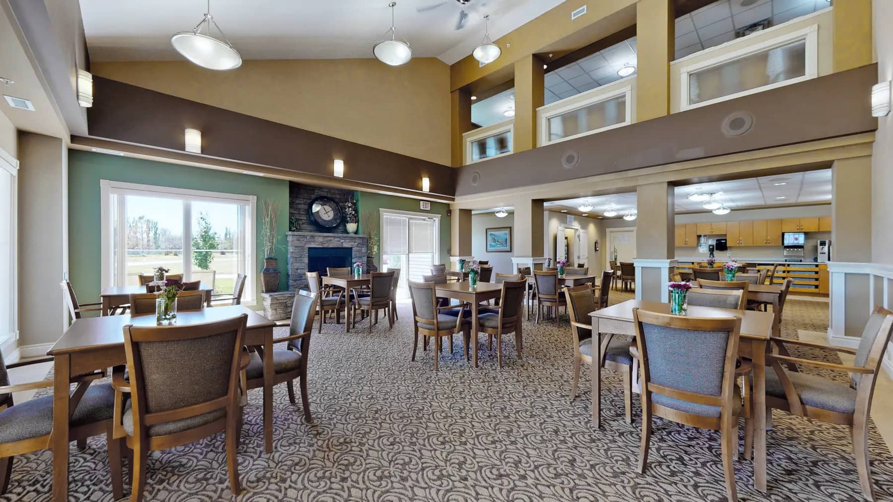 Dining room with table and chairs