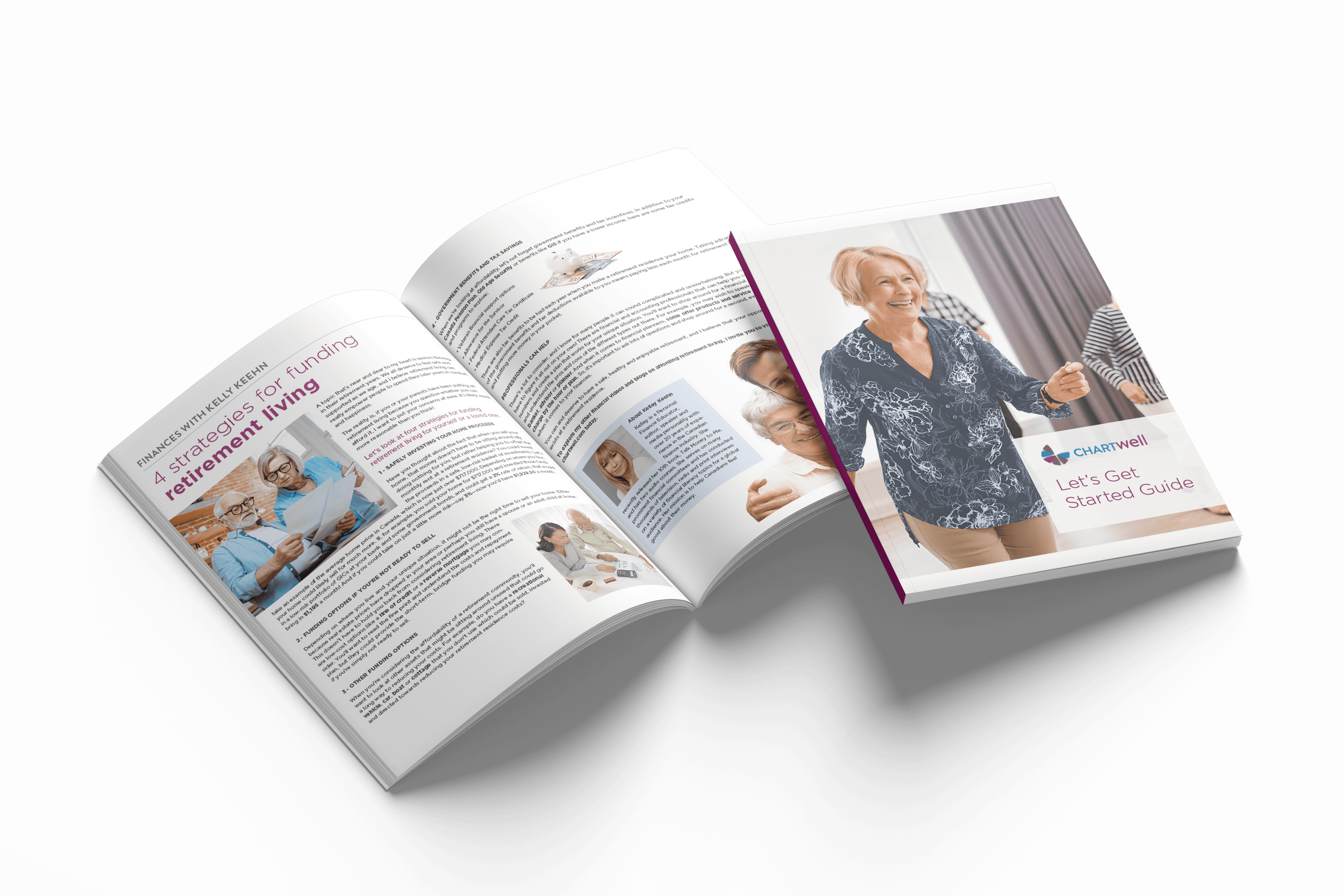 Sample pages of Let's get started guide