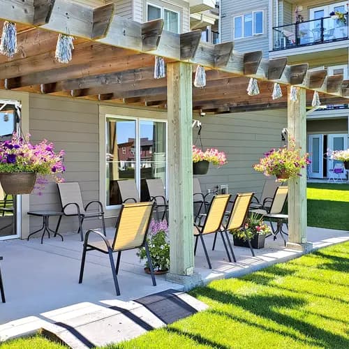 Patio with table and chairs