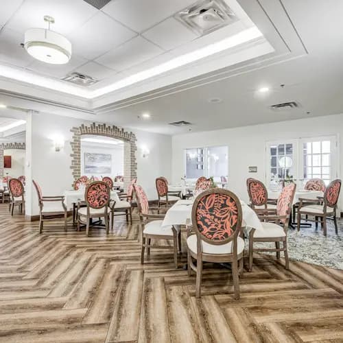 Dining room with table and chairs