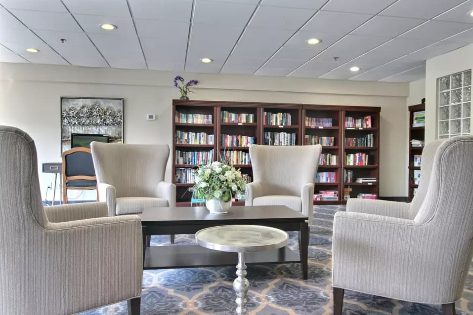 library at chartwell empress kanata retirement residence