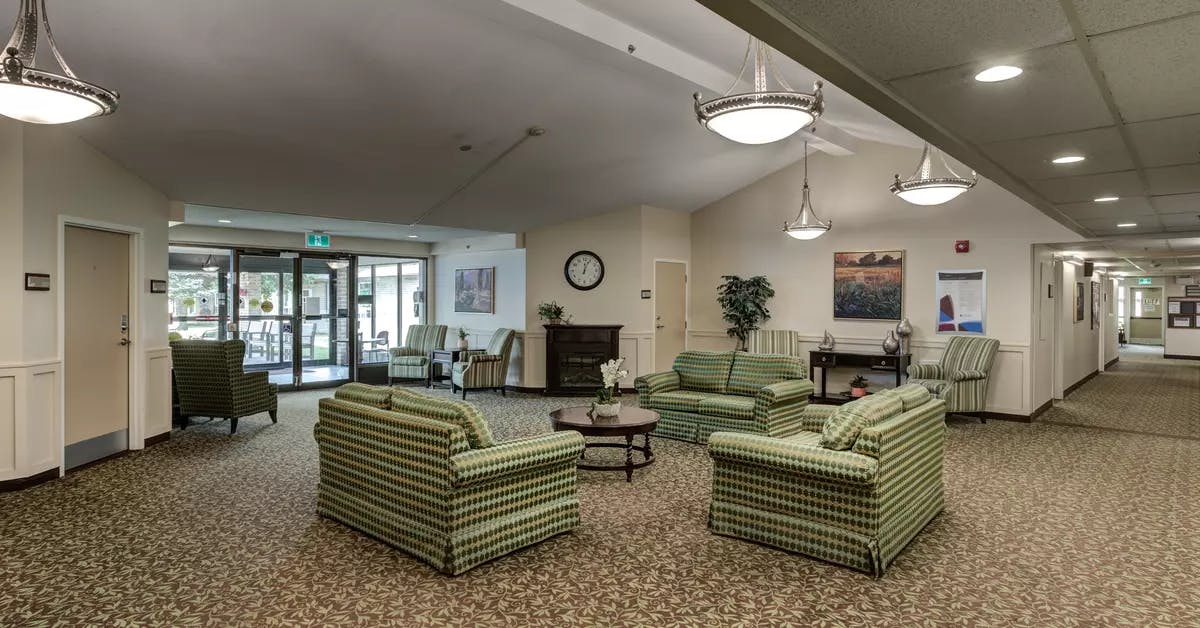 Beautiful interior common areas of Chartwell Westmount on William Retirement Residence