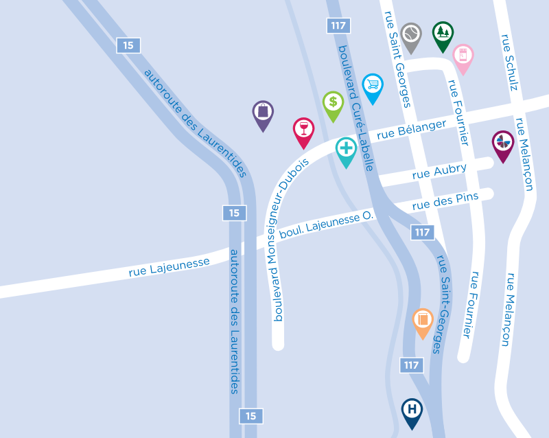 Chartwell Manoir Saint-Jérôme Map 