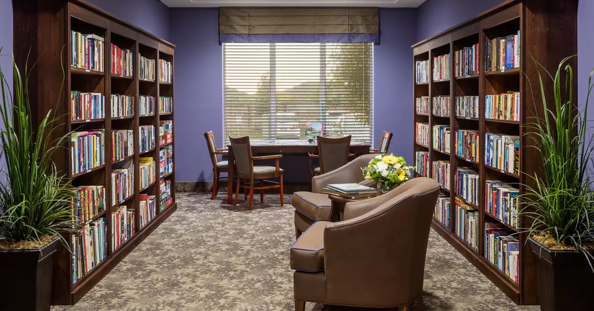 library at chartwell harwood retirement residence