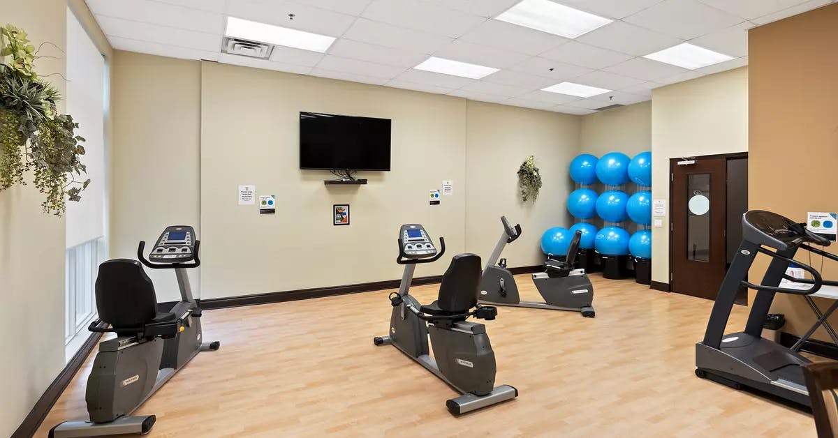 Exercise room of Chartwell Royalcliffe Retirement Residence 
