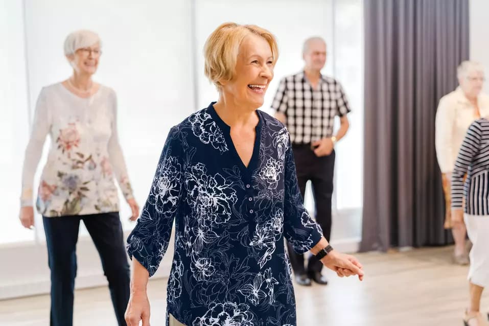 Chartwell senior residents dance class activity