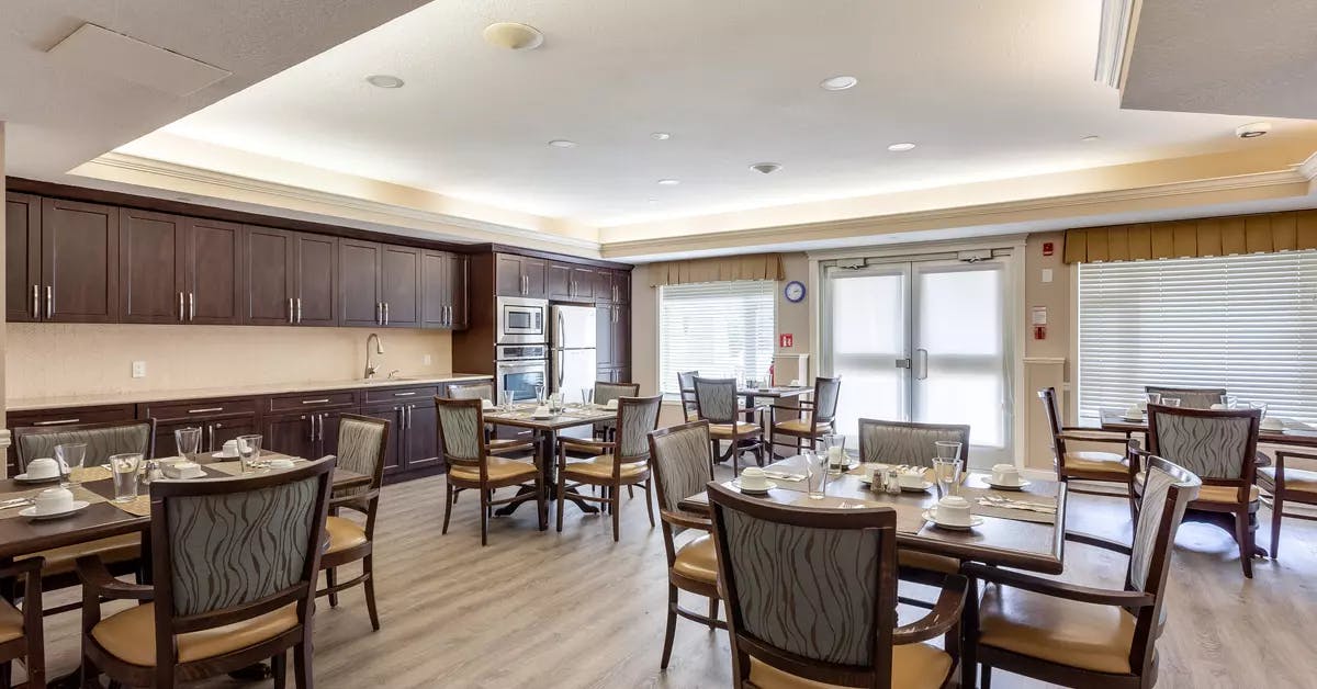 open bistro at spacious bistro at chartwell colonel belcher retirement residence