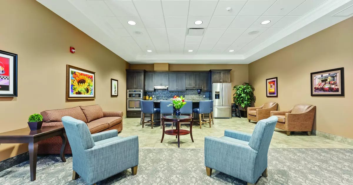 Spacious bistro at chartwell bowmanville creek retirement residence
