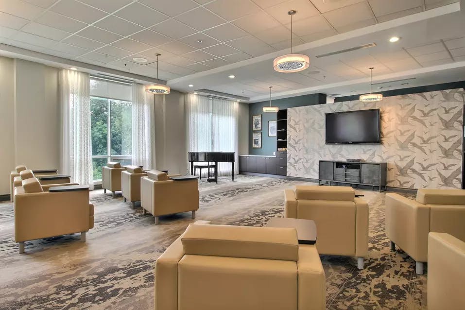 movie theatre at chartwell stillwater creek retirement residence