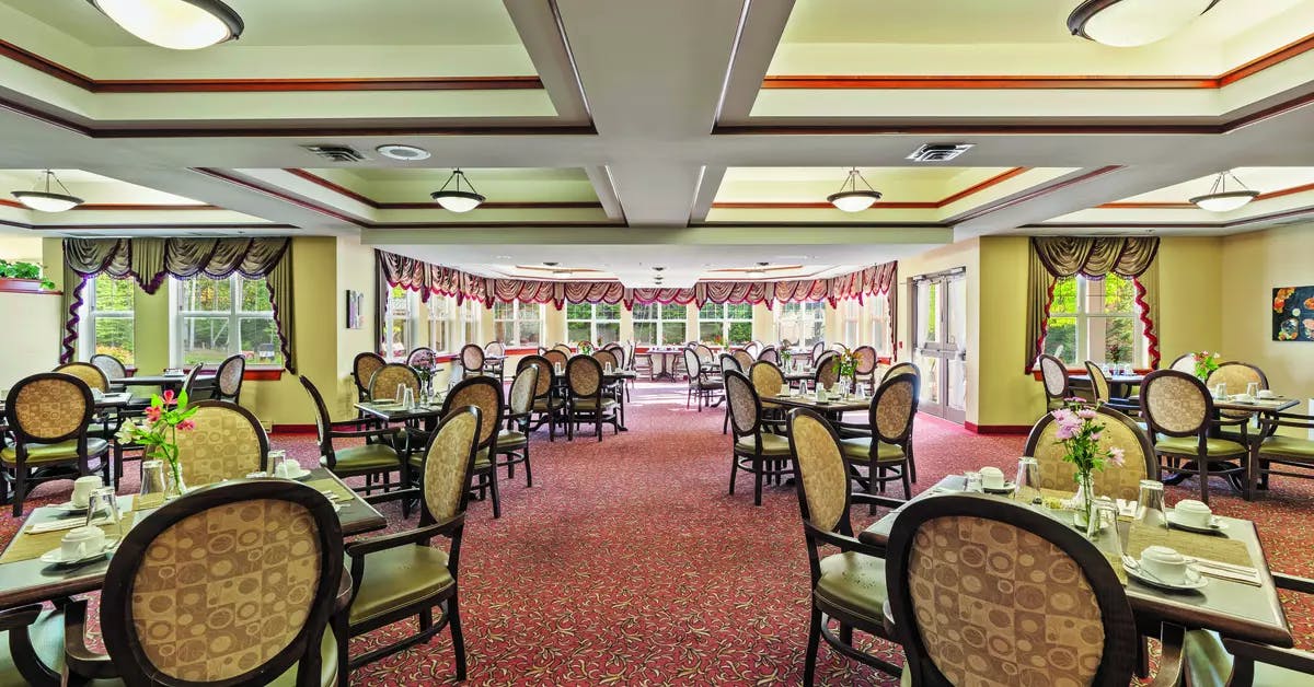 The dining room of Chartwell Thunder Bay Retirement Residence 