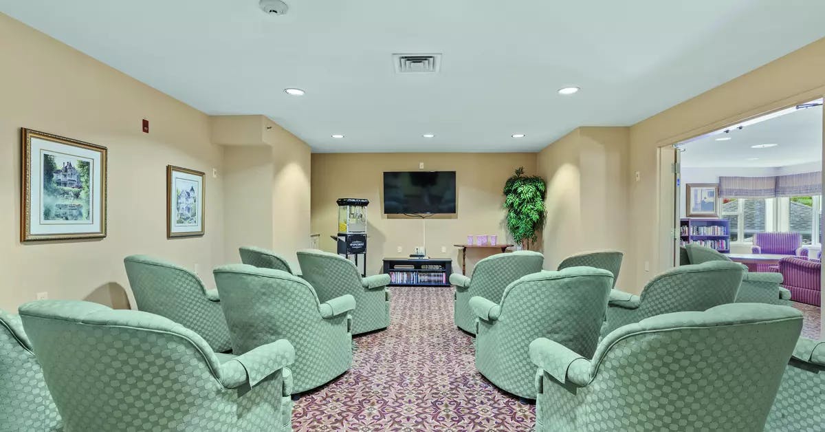 The theatre of Chartwell Southwind Retirement Residence 