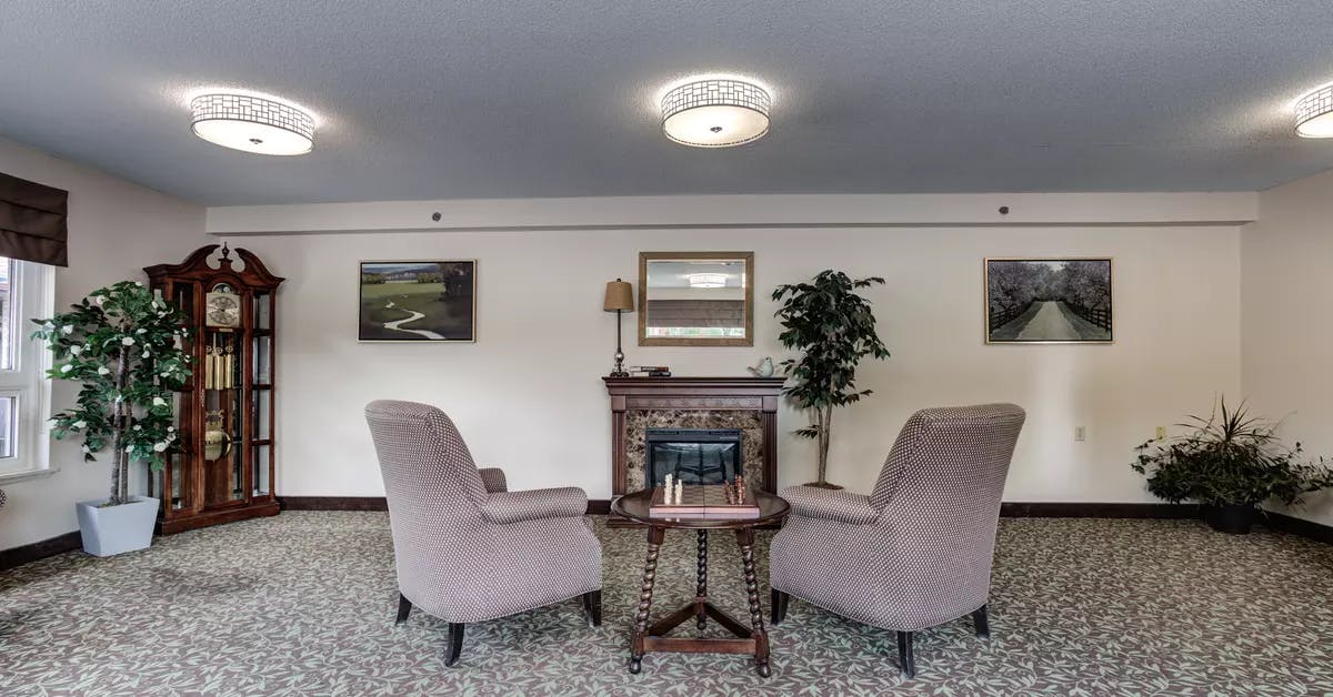 The comfy lounge of Chartwell Westmount on William Retirement Residence 