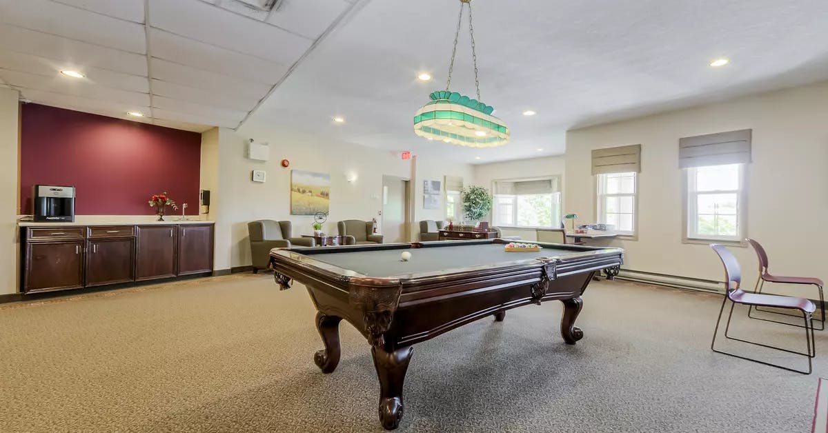 Chartwell Colonial's billiards room